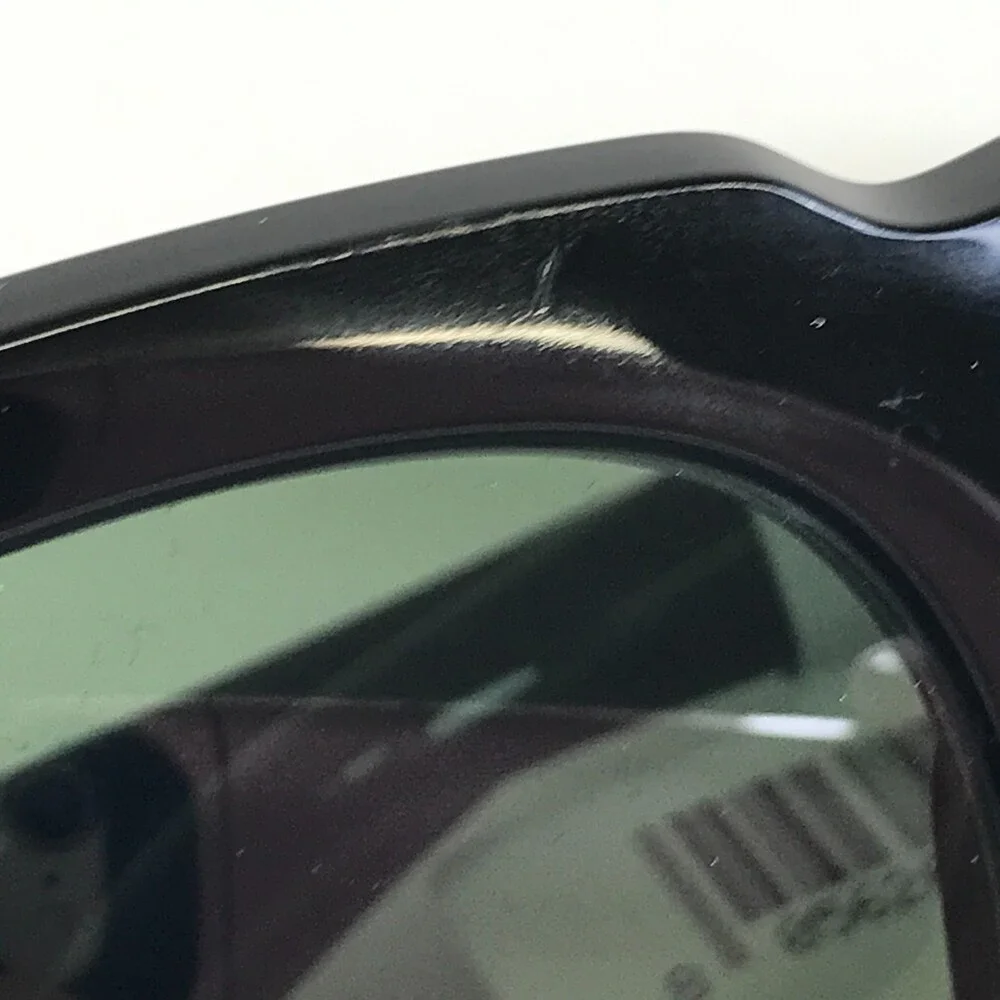 Ray-Ban Sunglasses RB2212 BEATE 901/31 Large Black Wrap Frames with Green Lenses
